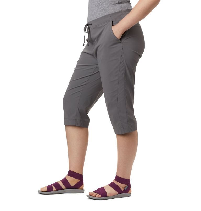 Pantaloni Sport Columbia Anytime Outdoor Capris Dama Gri | Plus Size GR7Z81MQA